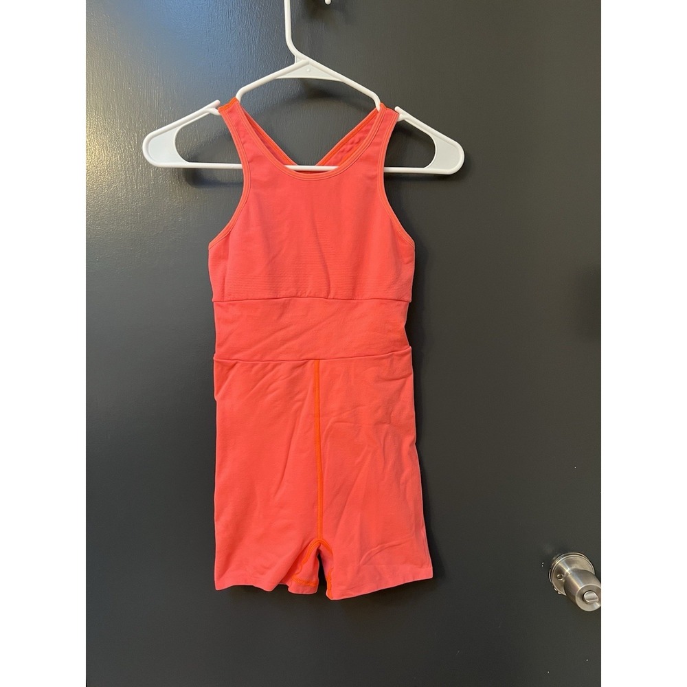 Free People Movement Every Single Time Runsie Women's XS/S Coral Romper Tank
